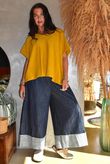 Conrad Cap Sleeve Tank Mustard